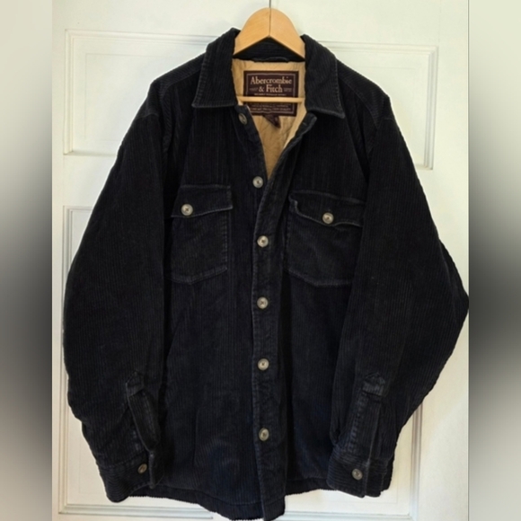 Abercrombie & Fitch Men's Navy Corduroy Jacket - Picture 2 of 7